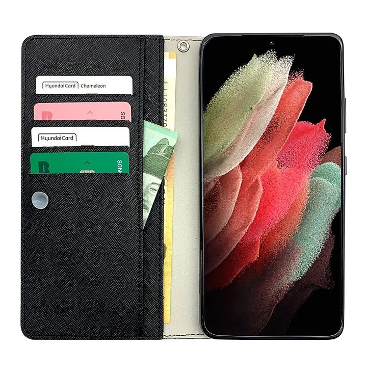 LG X2 2019 LM-X220N 지갑 케이스 천연가죽 사피아노 플립 카드·지폐 수납